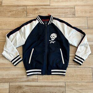 Mens Superdry Navy & White Varsity Style Jacket - L